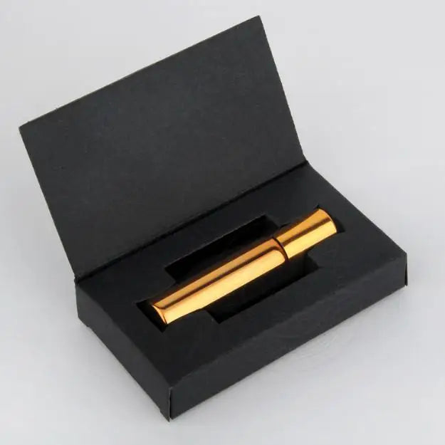 10ml Small Perfume Glass Roller Bottles With Box Amber Essential Oil Metal Roller Perfume Tester Bottle with Roller Ball