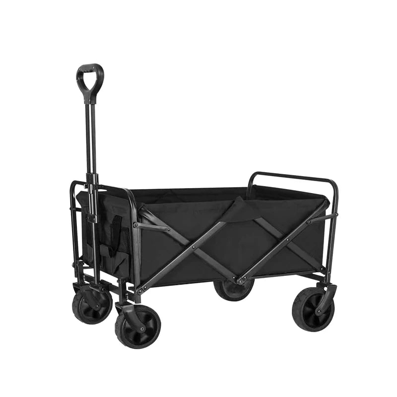 Large Capacity Heavy Duty Folding Wagon Portable Collapsible Sports Shopping Camping Wagon Cart