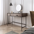 Scandinavian Solid Wood Bedroom Dresser Makeup Table Organiser All-in-One Desk for Hotel Apartment Use