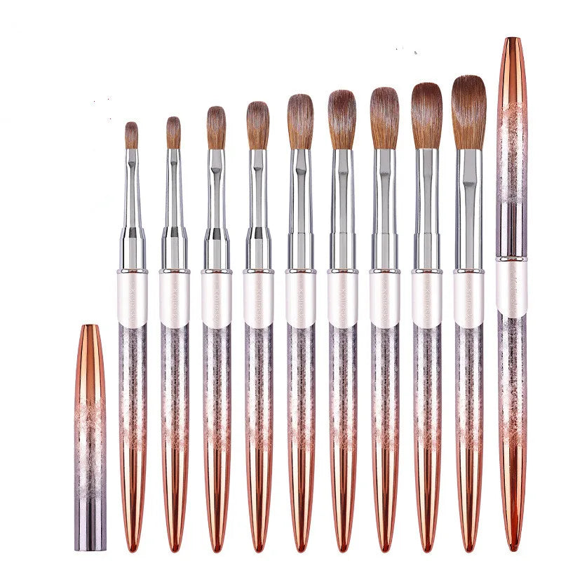 Private Label Luxury 100% Kolinsky Acrylic Nail Brush Pure Kolinsky Acrylic Nail Brush