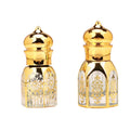 Luxury in Stock 3ml Gold Mini Roll on Glass Bottle Perfume Bottle Glass Roller Ball