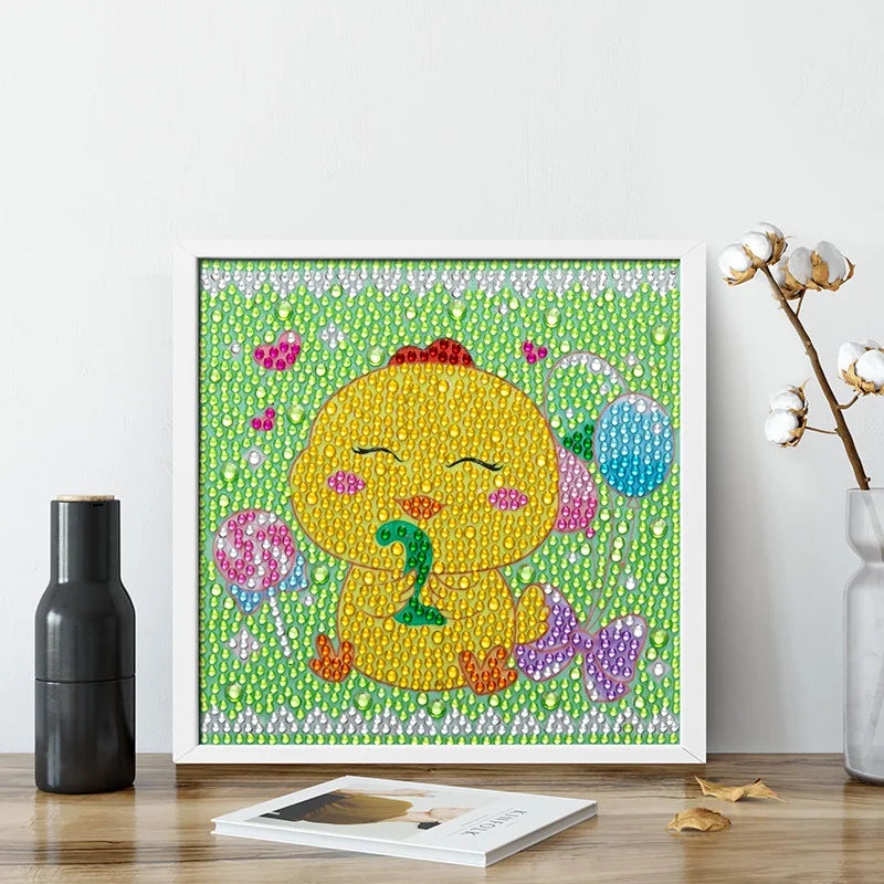 DIY 5D Diamond Painting for Kids Anime Diamond Painting Chicken Animal Home Decoration Wall Art Diamond Art