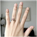 Wholesales 10PCS Adjustable No Glue Nail Art Decoration No Adhesive Women Gift Ring Set to My Daughter