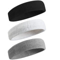 Custom Logo Men's Performance Cotton Headband Moisture Wicking Athletic Sweatbands Sports Headband