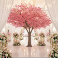 Custom 2m-20m Rayon Flower Tree Large Flower Cherry Tree Glass Fiber Trunk Wedding Decoration Garden Custom Tree