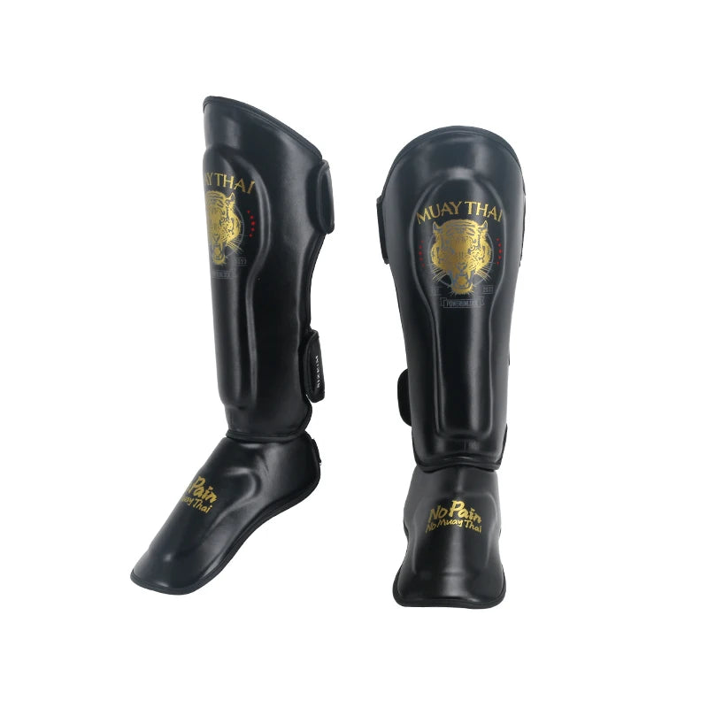 Wholesale Custom Boxing Elastic Shin Guards Mma Top Ranking Kick Boxing Shin Guards