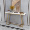 Design Modern Vintage Baroque Antique Marble Top Hallway Entrance Foyer Console Table With Storage