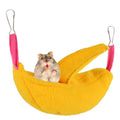 Hamster Winter Warmth Swing Hammock - Small Pet Banana Hammock Hamster Banana Nest Moon-shaped Boat for Warmth.