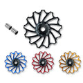 Magicbros Bike Spare Parts 11T 13T Aluminum Alloy Ceramic Bearing Guide Wheels Rear Derailleur Gear Pulley for 8-11 Speed Bikes
