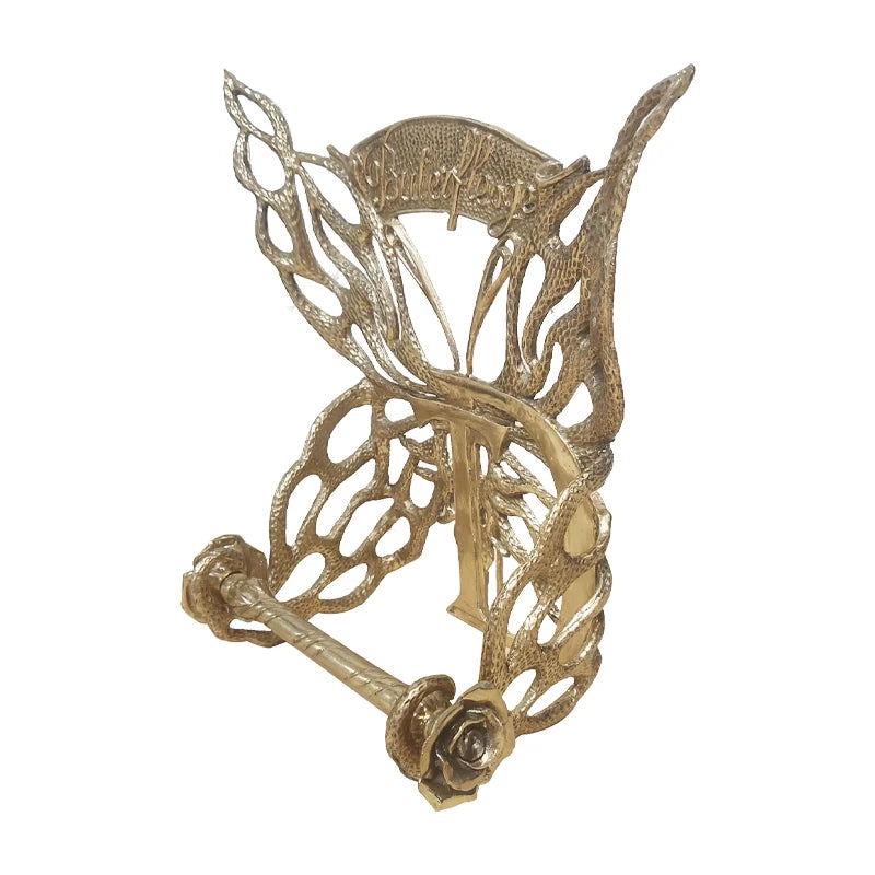 Luxury Antiqued Style Metal Hand-Made Wall-Mounted Eco-Friendly Bathroom Hardware Sets with Tissue Holder