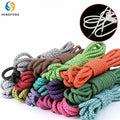 Custom Round Shoelaces Rope String Packaging Sport Bootlaces Reflective Shoe Lace