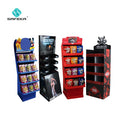 Top Selling Portable Foldable Casual Corner Shelf Cardboard Display Stand Recycled Materials for Freestanding Easy Assembly