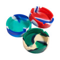Glowing in Darkness Eco-Friendly Portable Silicone Round Ashtray Holder Soft Foldable Custom Logo Multi-Use