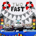 Pafu Race Car Party Supplies Two Fast Birthday Decorations for Boy 2nd Second Birthday Let's Go Racing Birthday Decorations Kit