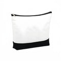 Customizable Black Polyester Makeup Bag Sublimation Blank for Heat Transfer Zipper Closure Coin Purse Pencil Bag with Logo Print