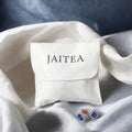 Luxury Cotton Flap Envelope Bags for Dust Packaging for Glasses Earrings and Bracelets with Hot Stamping Logo