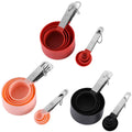 8 Piece Eco-Friendly Home Kitchen Tool with Silicone Metal Handle Mini Powder Measuring Spoon Set