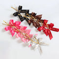 Custom 196 Colors Small Polyester Ribbon Bows for Gift Packaging