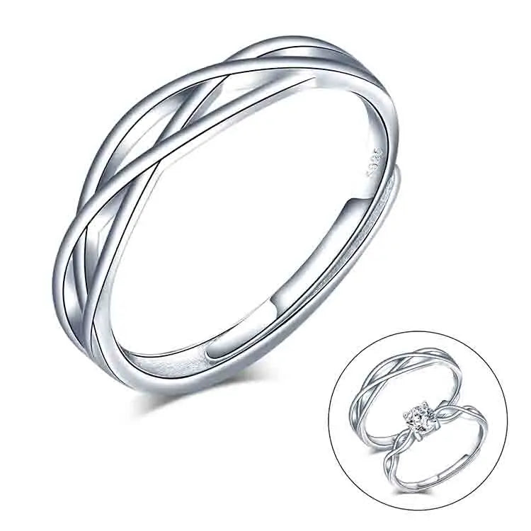 Romantic Hollow Fashion Rings for Men for Wedding Party and Anniversary
