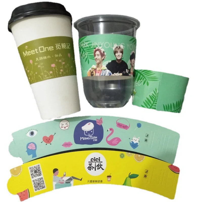 Wholesale Printing K-pop Cup Sleeve Cardboard Kpop Cupsleeve