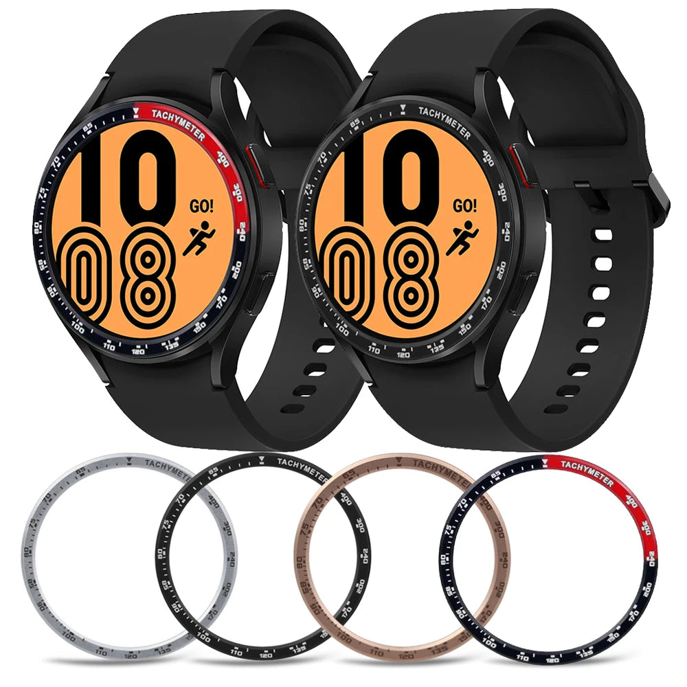 IVANHOE for Samsung Galaxy Watch 4 40MM 44MM Bezel Ring Cover Stainless Steel Protection Case Smart Watch Protective Frame