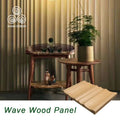 MUMU Black Art 3D Wood Grain Decorative Wallboard Indoor Design Wood Wall Panels for Living Room