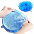 Wholesale Reusable BPA Free Heat Resistant Food Storage Container Silicone Stretch Lids Cover 6 Set for Kitchen Bottles Opp Bag