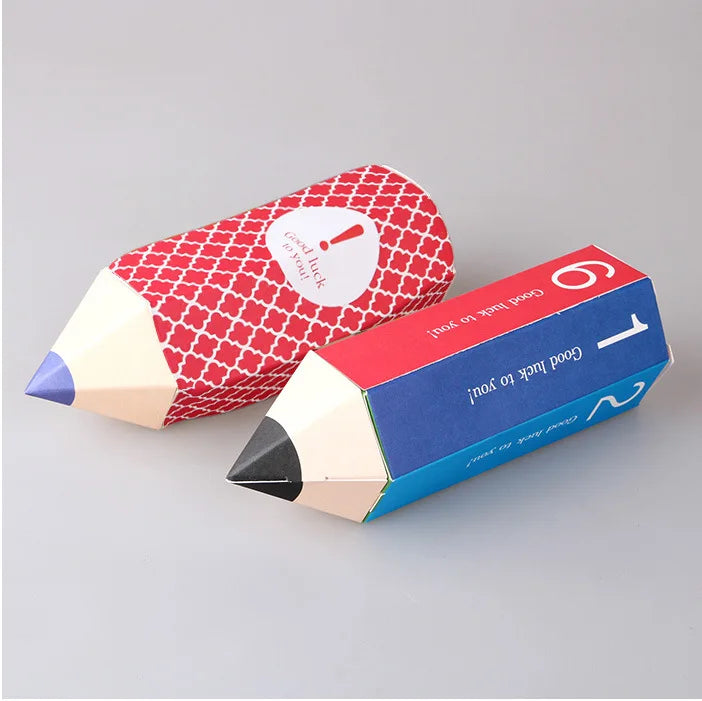 Craft Paper Packing Box Chocolate Candy Box Hexagonal Pencil Shape Packaging Box School Favor Gift Box