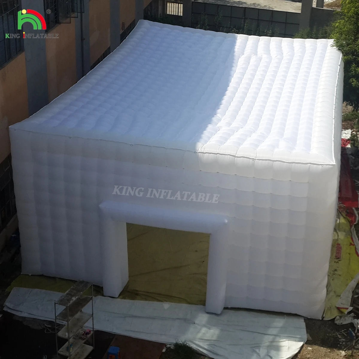 Commercial Event Pvc Portable Backyard Party House Inflatable Night Club LED Disco Light Inflatable Nightclub Cube Tent