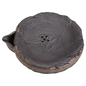 Creative Japanese Tea PlateHandmade Coarse Pottery Pot Mat Chinese Retro Porcelain Kung Fu Tea Set Gilding Tea Table