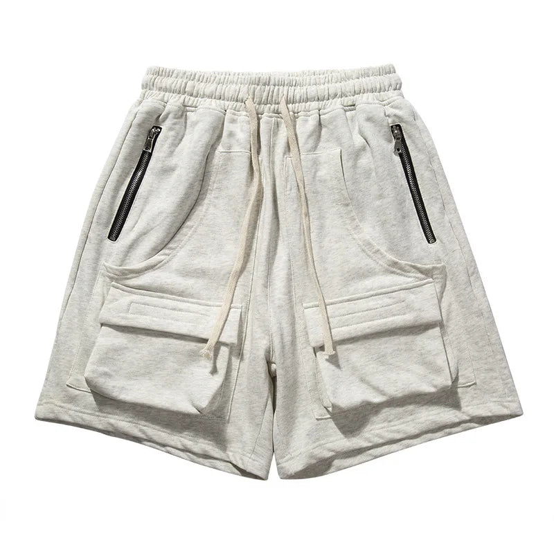 6 Pocket Cotton and Spandex Cargo Shorts Men Half Pants
