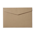 European Retro Style C6/5 Kraft Paper Wallet Envelope Self-Adhesive Cross-Border White Blank Retro Kraft Paper Bag
