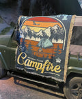 Extreme Sports Mountain Outdoors Camping Blanket Woven Floral and Animal Patterns Solid Colors