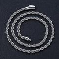 VEROMCA 6MM Hot Selling Hip-Hop Stainless Steel Twist Chain Personalized  Necklace  for Men