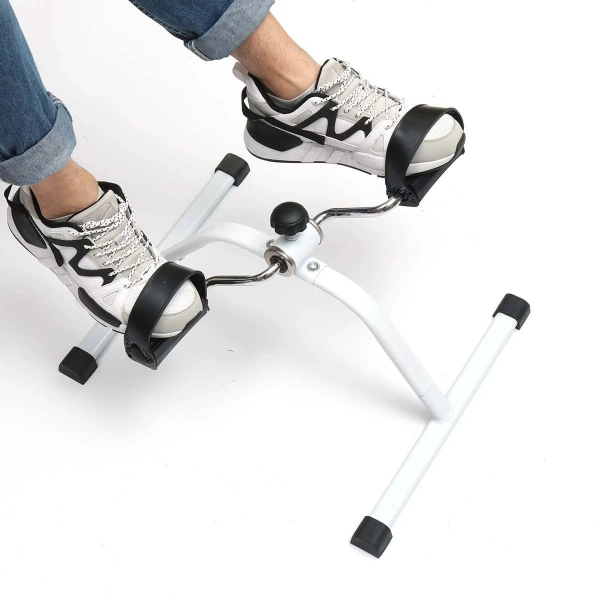 Mini Indoor Steel Pedal Exerciser Fitness Arm Leg Rehabilitation for Bicycle Cycling Stepper