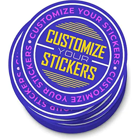 Custom Die Cut Sticker Your Own Logo Name Tag PVC Vinyl Waterproof Computer Luggage Self Adhesive