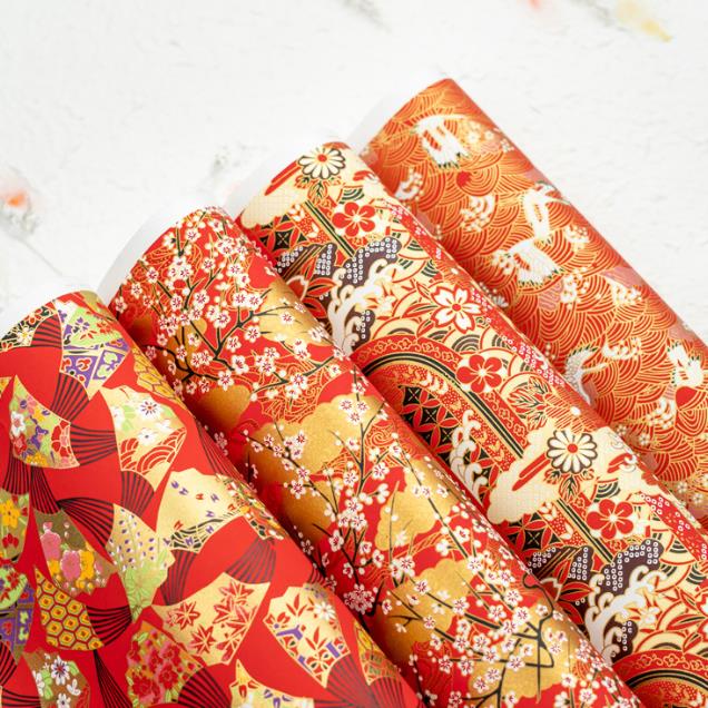 Aisian Style Premium Texture Japanese Wrapping Paper Gift Wrapping Paper Sheets Fine Art Paper for Handy Kraft