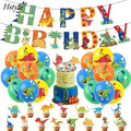 Dinosaur Theme Boy Children Birthday Party Decoration Set Dinosaur Birthday Banner Balloon Cake Topper Set SET453