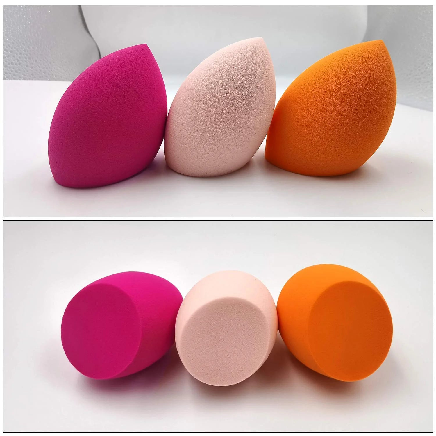 Multi-Color Mix Makeup Sponge Set Dry and Wet Use Foundation Concealer Blush Powder for Beauty Makeup