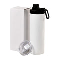New Design 20oz Stainless Steel Insulated Straight Skinny Sublimation Tumbler Water Bottle With Screw Dual Lids