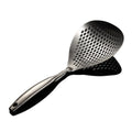 Quiki Mapo Large Leak Household Pasta Kitchenware 304 Stainless Steel Sanding Polishing Pepper Colander Hollow Handle Metal