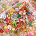 60pcs Bulk Cute Slime Charms Flower Shape Gold Plated Pendants Set Scrapbooking DIY Jewelry Making Decorative Craft Supplies