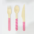 Ecoreware Biodegradable Disposable Branded Wooden Cutlery Disposable Dinner Cutlery Set