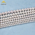 Goldleaf Wholesale Price Natural Freshwater Pearl 3A Quality Shape 5-10mm White Pearl Strand for Jewelry Making Loose Pearls