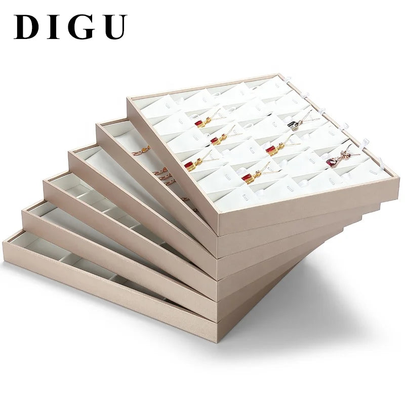 Digu Jewelry Display Tray Custom Ring Necklace Ring Plate Ear Accessories Plate Jewelry Display Tray