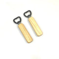 Direct Factory Sale Flat-Shaped Stainless Steel Bottle Opener Wood Handle Premium Corkscrew Opener Easy Carry Classical Design