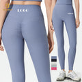 Custom Logo High Waist Butt Scrunch Gym Hip Peach Yoga Pants Stretchy Sports Fitness Pants with Solid Pattern for Women
