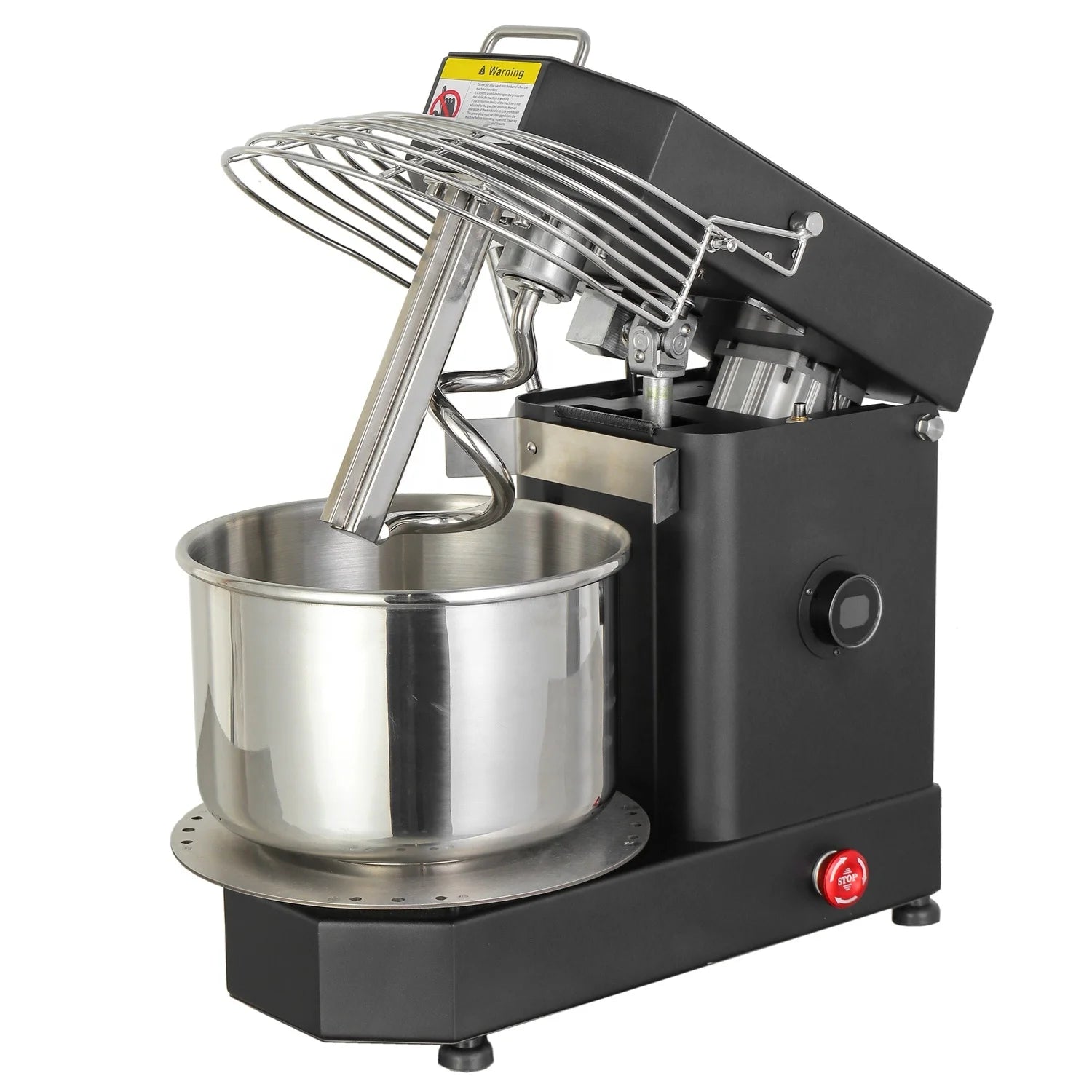 ZBX HM-10TD 5L 10L Bread Dough Machine Easy Removable Bowl Small Spiral Mixer 4kg with Tilting Head