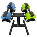 New Arrival Free Weights Cast Iron 2KG/5LB Increments 40KG 50LB 80LB 90LB Adjustable Dumbbell with Rack