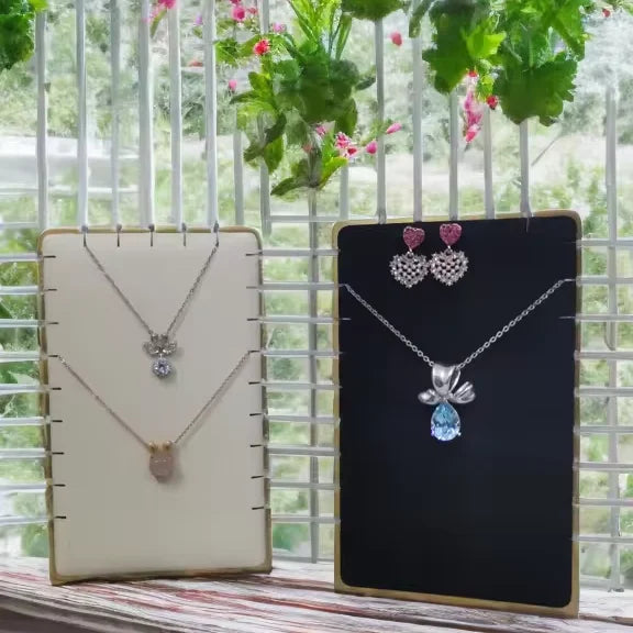 Multiple Showcase Necklace Display Stand Metal Pendants Chains Organizer Holder for Jewelry Store